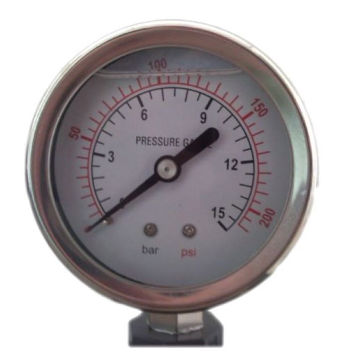 Pressure Gauge 1/4" 15BAR 210PSI